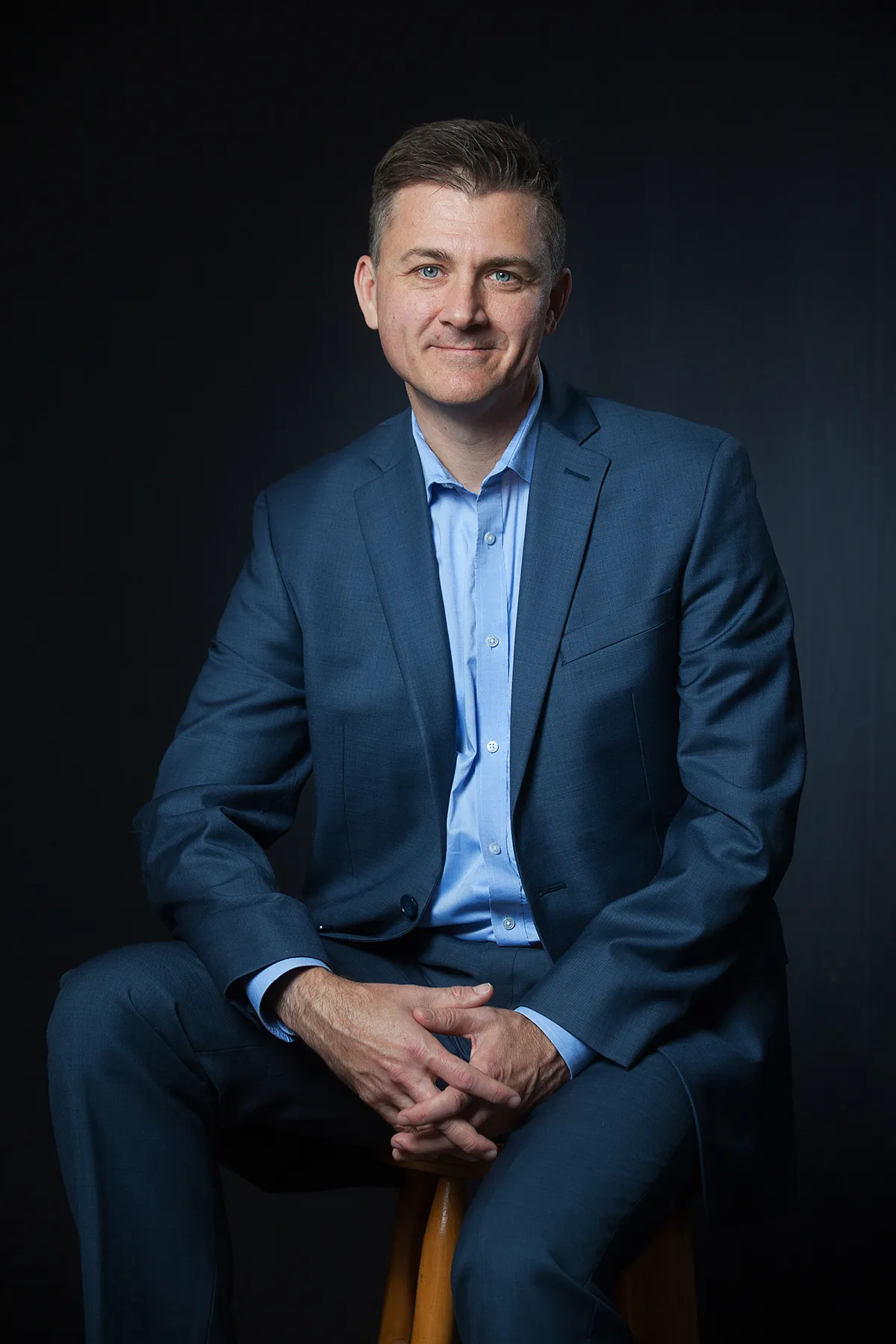 Studio portrait of a business man